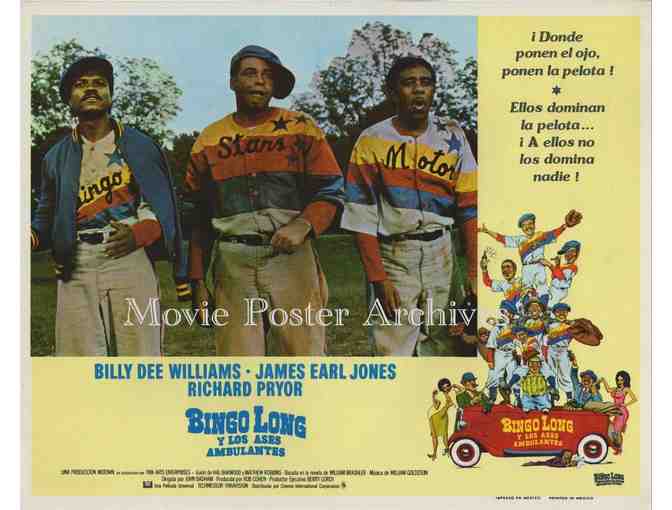 BINGO LONG, 1976, lobby card set, Billy Dee Williams, James Earl Jones, Richard Pryor