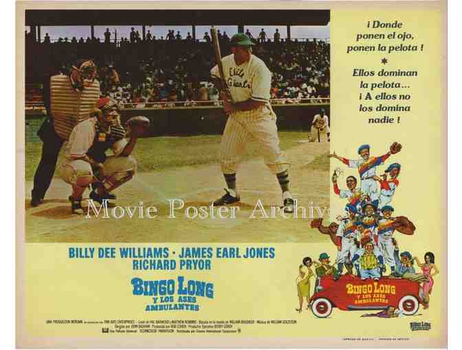 BINGO LONG, 1976, lobby card set, Billy Dee Williams, James Earl Jones, Richard Pryor