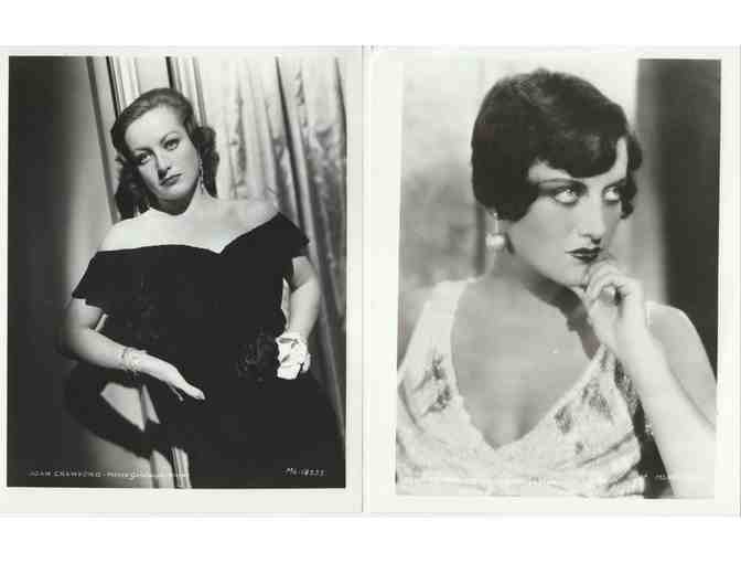 JOAN CRAWFORD, group of 8x10 classic celebrity portraits and photos