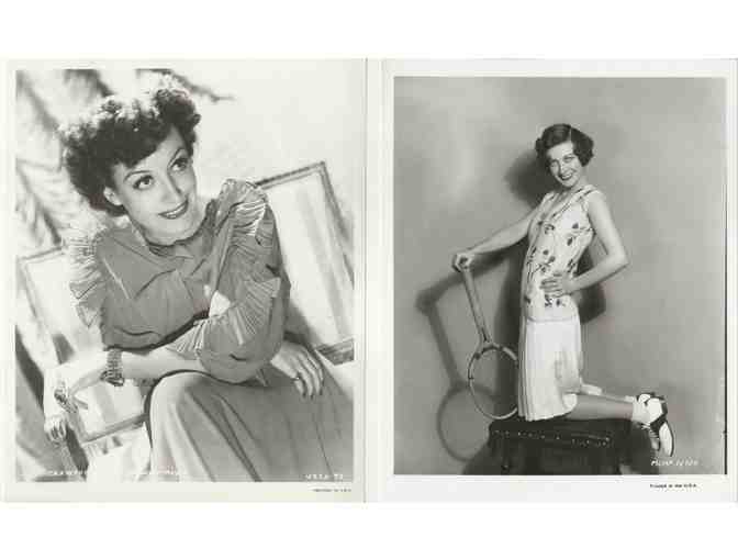 JOAN CRAWFORD, group of 8x10 classic celebrity portraits and photos