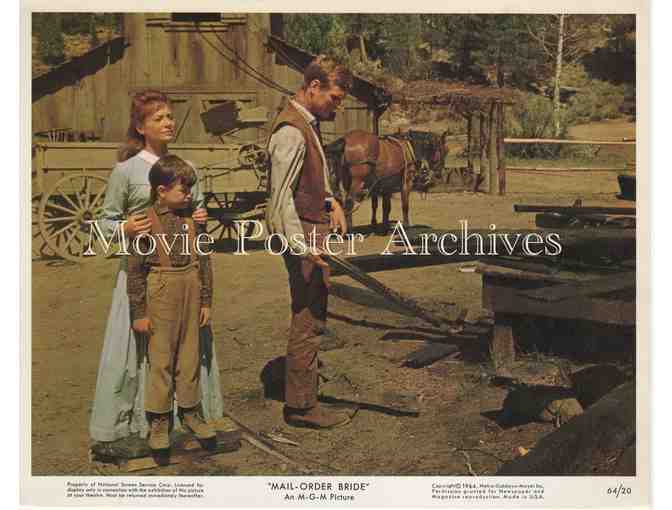 MAIL-ORDER BRIDE, 1964 8x10 MLC set, Buddy Ebsen, Lois Nettleton, Barbara Luna.