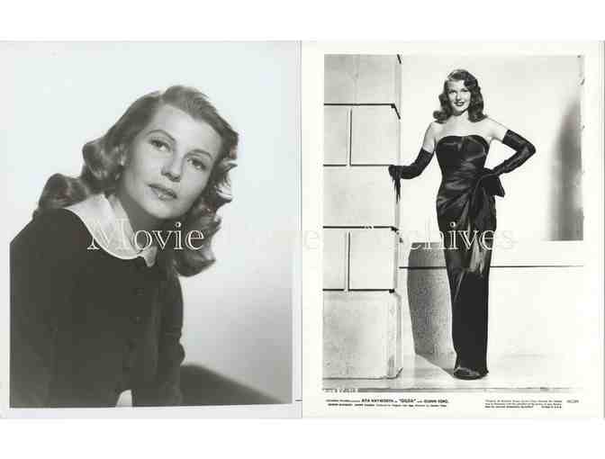 RITA HAYWORTH, group of 10 8x10 classic celebrity portraits and photos
