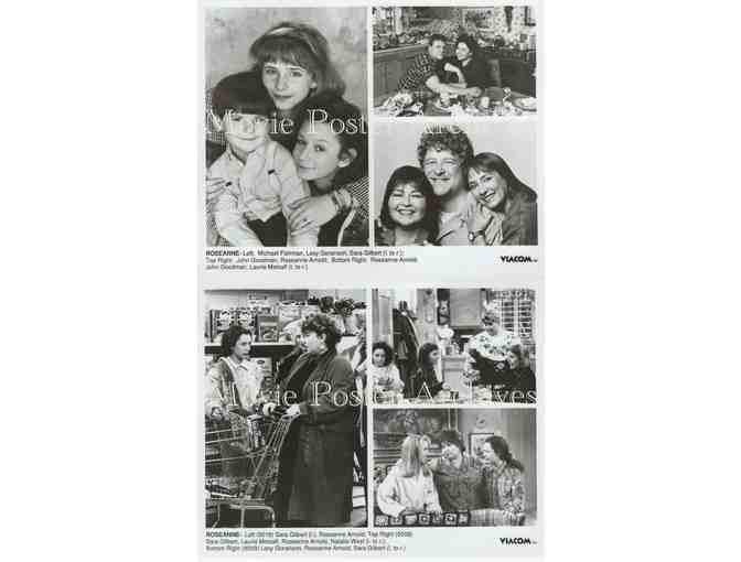 ROSEANNE, 10 TV STUDIO STILLS, Roseanne Barr, John Goodman, Sara Gilbert, Laurie Metcalf.