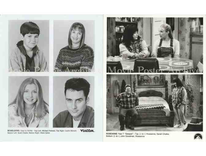 ROSEANNE, 10 TV STUDIO STILLS, Roseanne Barr, John Goodman, Sara Gilbert, Laurie Metcalf.