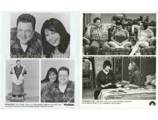 ROSEANNE, 10 TV STUDIO STILLS, Roseanne Barr, John Goodman, Sara Gilbert, Laurie Metcalf.