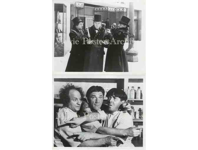 THREE STOOGES, 10 CLASSIC PHOTOS, Curly Howard, Mo Howard, Shemp Howard, Larry Fine.