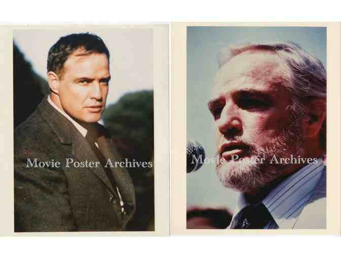 MARLON BRANDO, group of 8x10 color celebrity portraits and photos