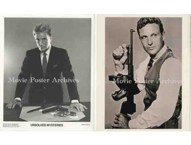 ROBERT STACK, group of 8x10 classic celebrity portraits and photos