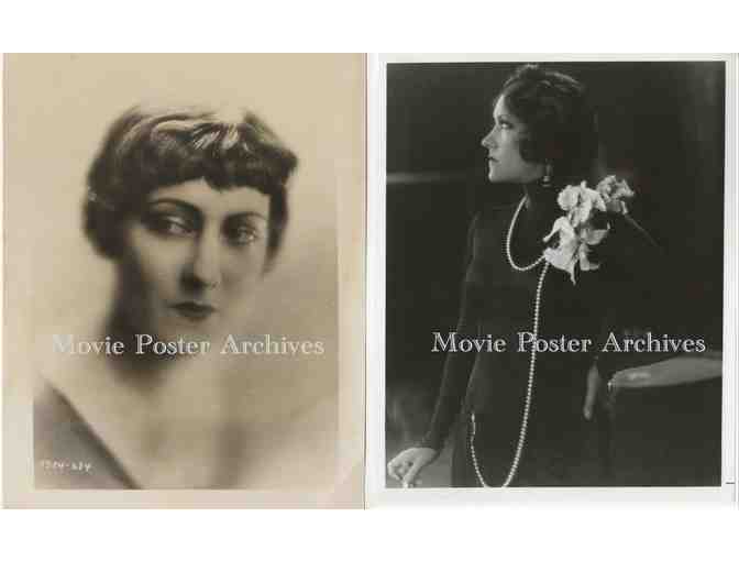 GLORIA SWANSON, group of 8x10 classic celebrity portraits and photos