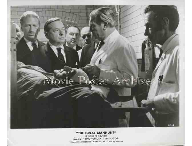 GREAT MANHUNT 1974 8x10 still set of 12, Lino Ventura, Lea Massari