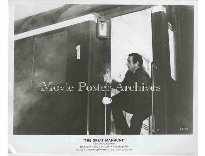 GREAT MANHUNT 1974 8x10 still set of 12, Lino Ventura, Lea Massari