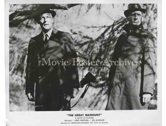 GREAT MANHUNT 1974 8x10 still set of 12, Lino Ventura, Lea Massari