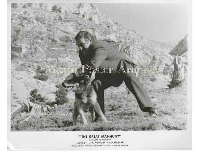 GREAT MANHUNT 1974 8x10 still set of 12, Lino Ventura, Lea Massari
