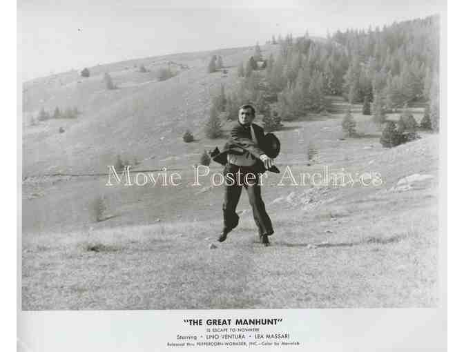 GREAT MANHUNT 1974 8x10 still set of 12, Lino Ventura, Lea Massari