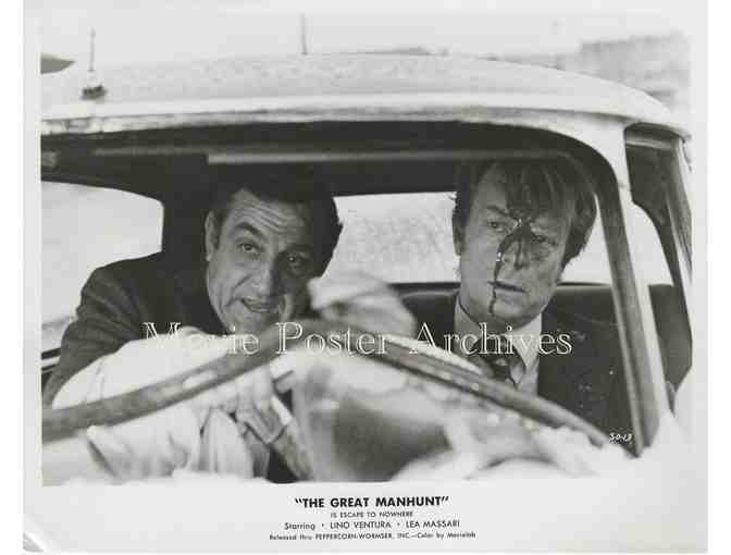 GREAT MANHUNT 1974 8x10 still set of 12, Lino Ventura, Lea Massari