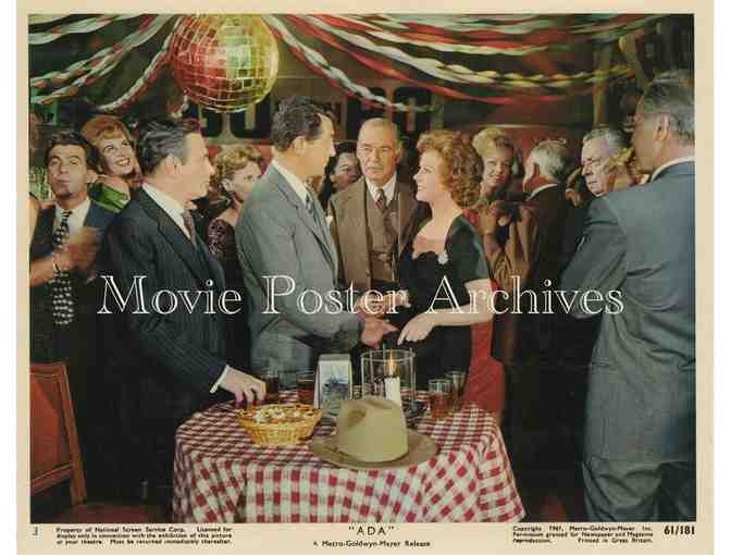ADA, 1961 8x10 MLC set, Susan Hayward, Dean Martin, Ralph Meeker Martin Balsam.