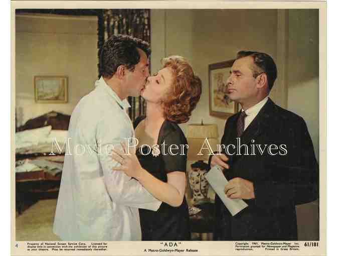 ADA, 1961 8x10 MLC set, Susan Hayward, Dean Martin, Ralph Meeker Martin Balsam.