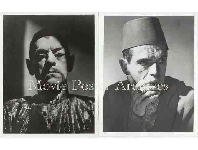 BORIS KARLOFF, group of 10 8x10 classic celebrity portraits and photos