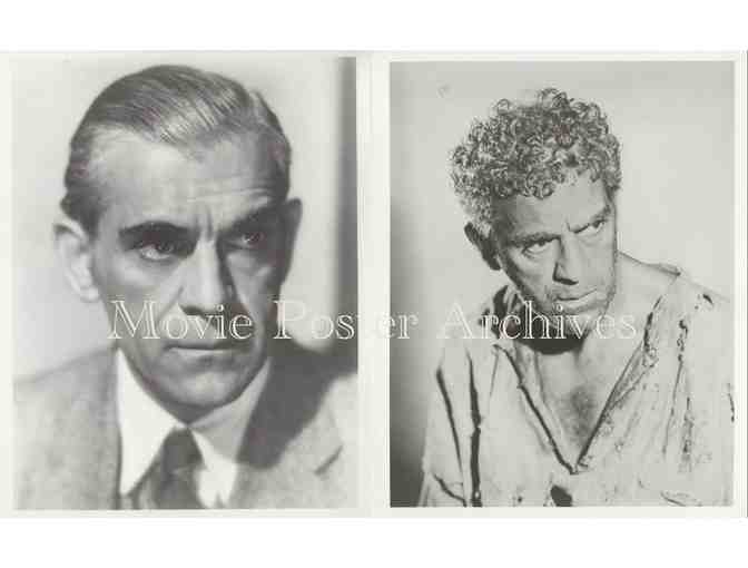 BORIS KARLOFF, group of 10 8x10 classic celebrity portraits and photos