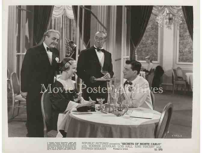 SECRETS OF MONTE CARLO 1951 8x10 still set, Warren Douglas, Lois Hall, June Vincent.