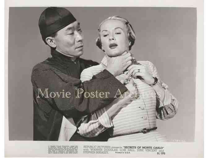 SECRETS OF MONTE CARLO 1951 8x10 still set, Warren Douglas, Lois Hall, June Vincent.