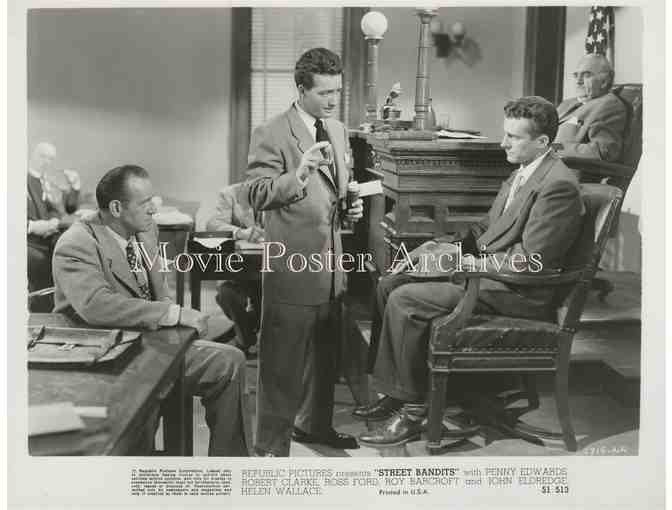 STREET BANDITS 1951 8x10 presskit stills, Penny Edwards, Robert Clare and Roy Barcroft.
