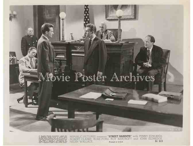 STREET BANDITS 1951 8x10 presskit stills, Penny Edwards, Robert Clare and Roy Barcroft.