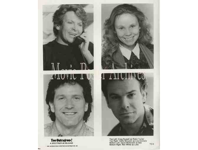 TOO OUTRAGEOUS 1987 8x10 presskit stills, cross-dresser Craig Russell Drag-to-Riches story