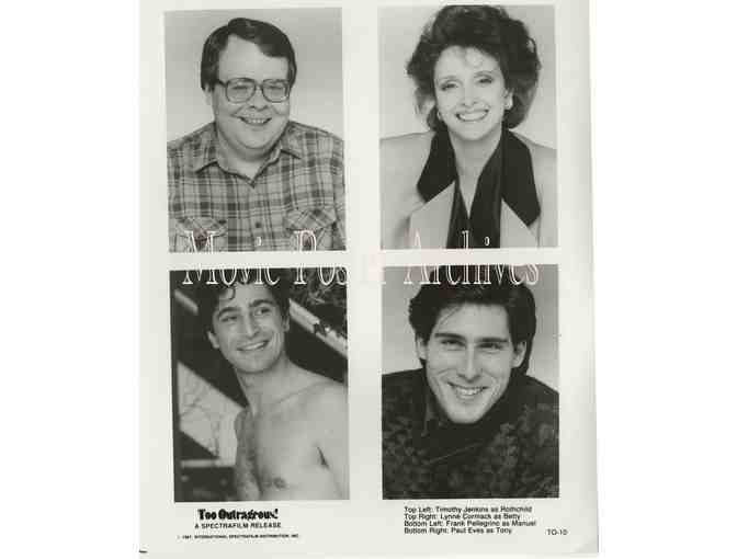 TOO OUTRAGEOUS 1987 8x10 presskit stills, cross-dresser Craig Russell Drag-to-Riches story