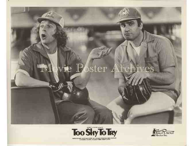 TOO SHY TO TRY, 1983, 8x10 presskit stills, bowling Pierre Richard, Aldo Maccione,