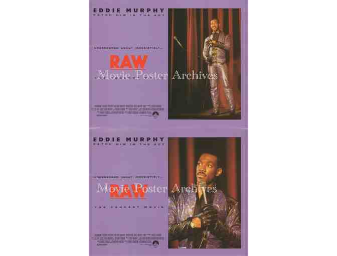 RAW, 1987 8x10 mini lobby cards, Eddie Murphy stand up comedy