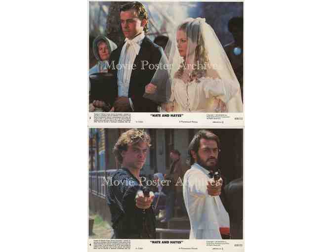 NATE AND HAYES, 1983 8x10 mini lobby cards, Tommy Lee Jones, Michael OKeefe.