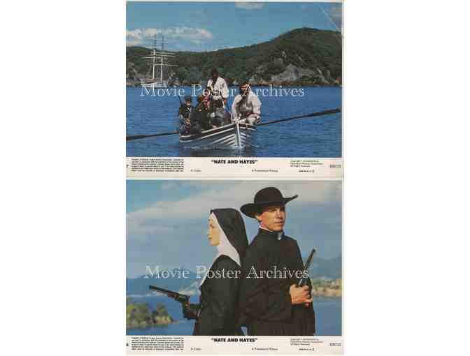 NATE AND HAYES, 1983 8x10 mini lobby cards, Tommy Lee Jones, Michael OKeefe.