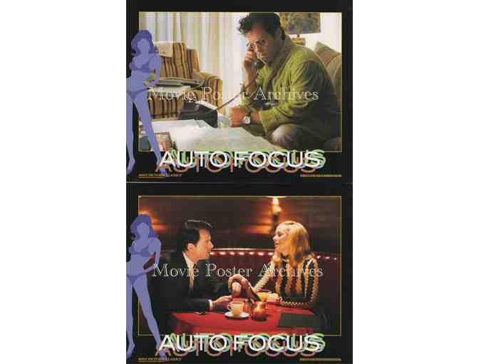 AUTO FOCUS, 2002 8x10 mini lobby cards, Greg Kinnear, Willem Dafoe, Rita Wilson.