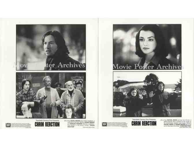 CHAIN REACTION, 1996, 8x10 stills, Keanu Reeves, Morgan Freeman, Rachel Weisz, Fred Dunn