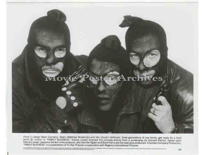 FAMILY BUSINESS, 1989, 8x10 production stills, Sean Connery, Dustin Hoffman, Janet Carroll