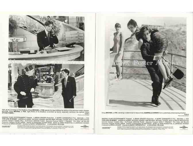 FOR LOVE OR MONEY, 1993, 8x10 production stills, Michael J. Fox, Gabrielle Anwar