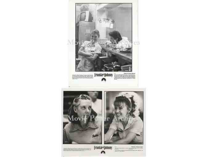 FRANKIE AND JOHNNY, 1991, 8x10 production stills, Al Pacino, Michelle Pfeiffer, Nathan Lane