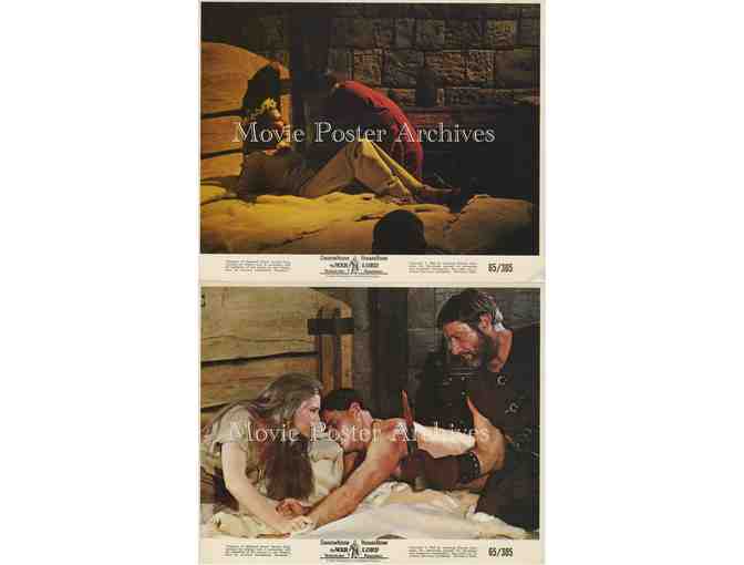 WAR LORD, 1965 8x10 mini lobby cards, Charlton Heston, Richard Boone, James Farentino.