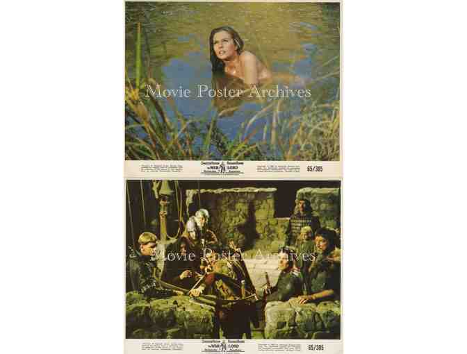 WAR LORD, 1965 8x10 mini lobby cards, Charlton Heston, Richard Boone, James Farentino.