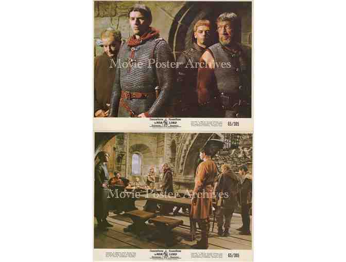 WAR LORD, 1965 8x10 mini lobby cards, Charlton Heston, Richard Boone, James Farentino.