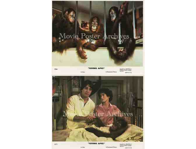 GOING APE!, 1981 8x10 mini lobby cards, Tony Danza, Jessica Walter, Danny DeVito.