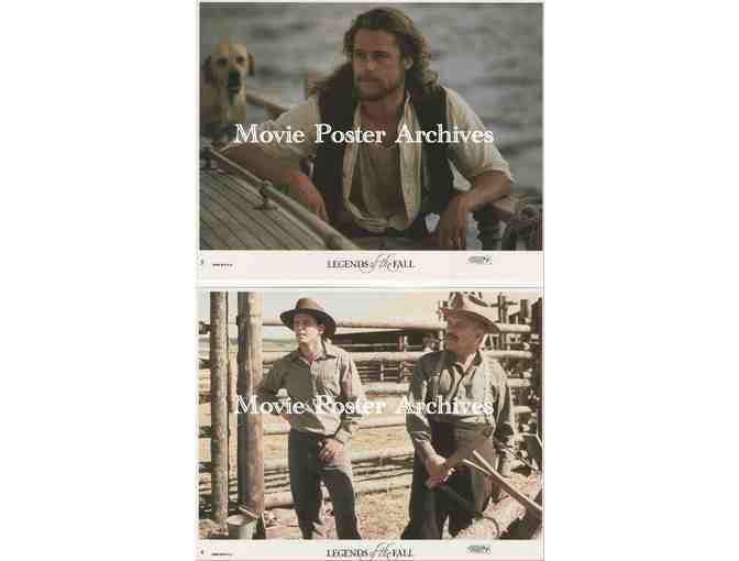 LEGENDS OF THE FALL, 1994, mini lobby cards, Brad Pitt, Anthony Hopkins, Aidan Quinn