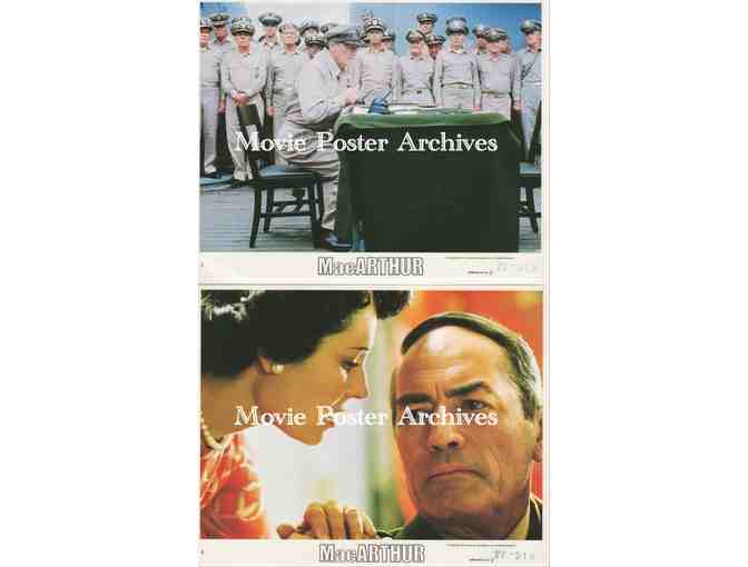 MACARTHUR, 1977, mini lobby cards, Gregory Peck, Ed Flanders, Dan OHerlihy