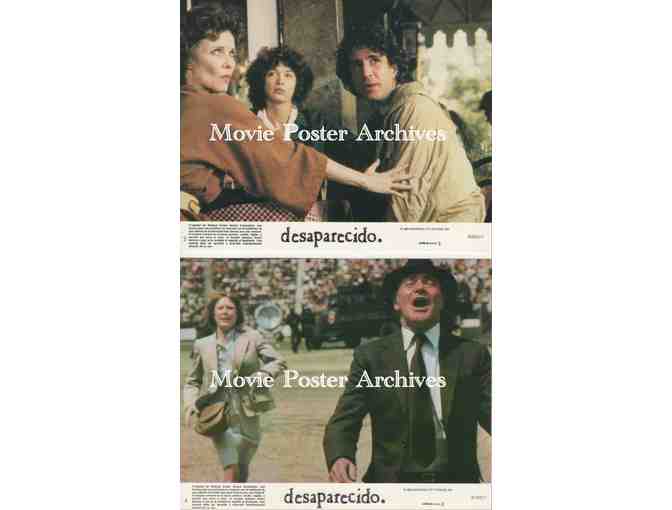 MISSING, 1982, mini lobby cards, Jack Lemmon, Sissy Spacek, Melanie Mayron, John Shea