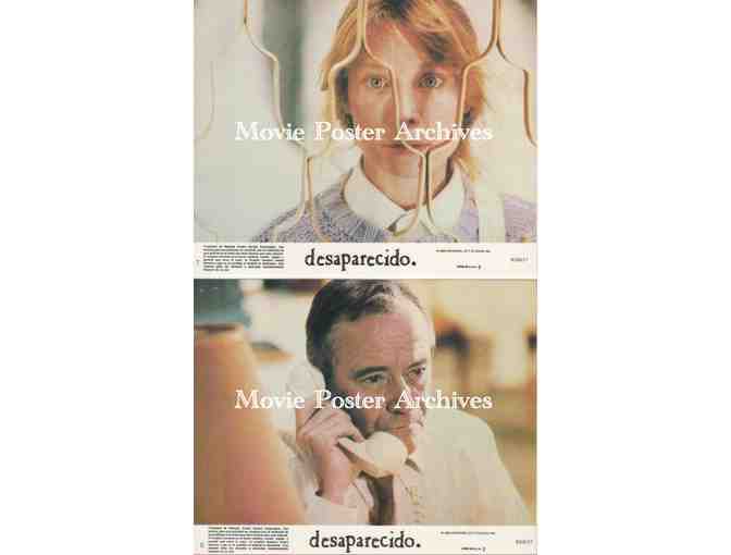 MISSING, 1982, mini lobby cards, Jack Lemmon, Sissy Spacek, Melanie Mayron, John Shea