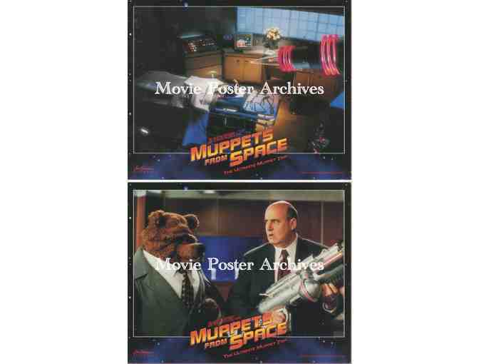 MUPPETS FROM SPACE, 1999, mini lobby cards, Henson puppets, Frank Oz, Hulk Hogan