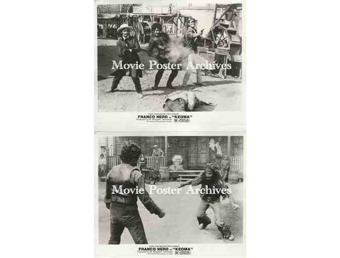 KEOMA, 1978, 8x10 production stills, Franco Nero, Woody Strode, William Berger, Donald Obrien