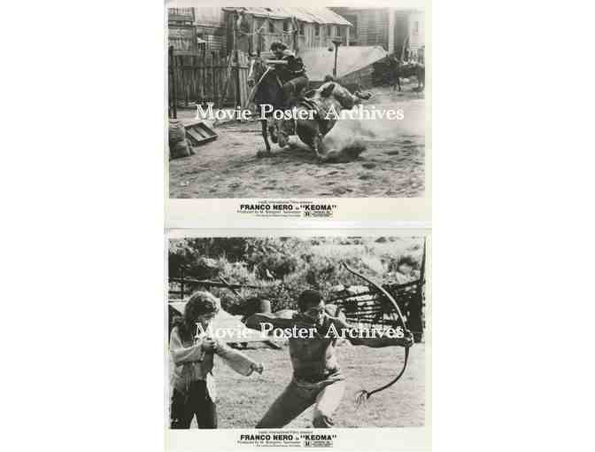 KEOMA, 1978, 8x10 production stills, Franco Nero, Woody Strode, William Berger, Donald Obrien