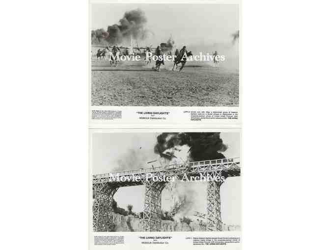 LIVING DAYLIGHTS, 1987, 8x10 production stills, Timothy Dalton as James Bond, Maryam dAbo